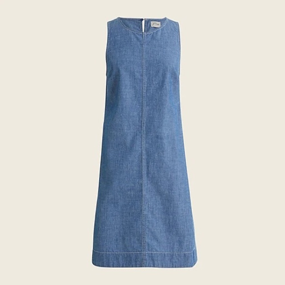 New with tags JCrew sleeveless chambray dress